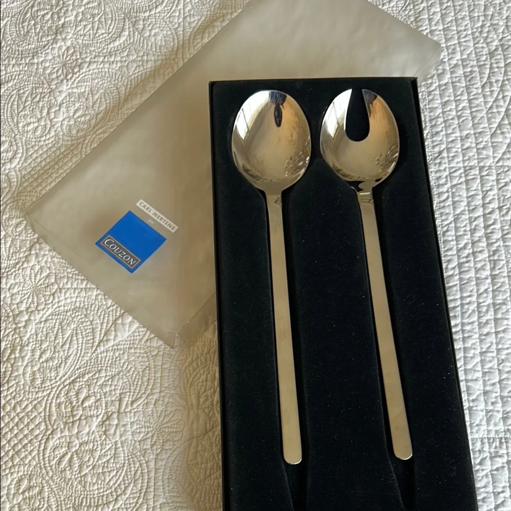 Silver Salad Serving Set